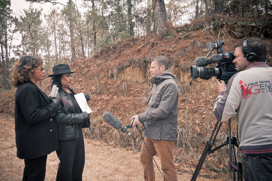 Catherine and Shirley Walker interviewed by Al Jazeera English on Poor House Road, Wilkinson County, MS